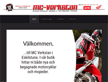 Tablet Screenshot of mc-verkstan.se